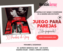 LAS 50 PRUBEAS DE GREY - SEXSHOP LOS OLIVOS 